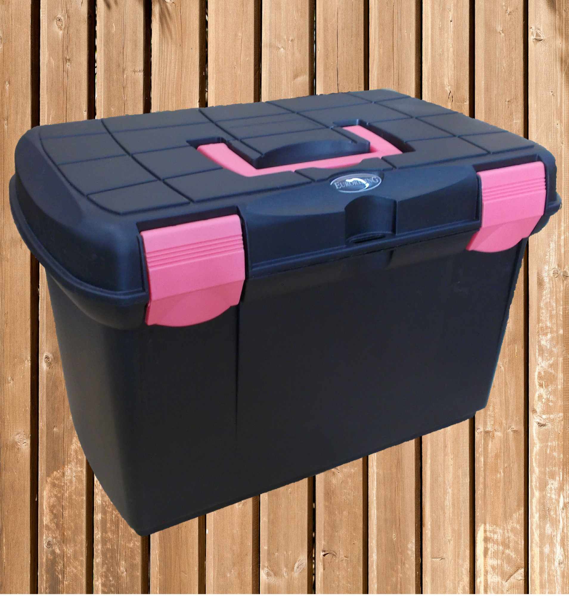 Euroriding Putzbox Arrezzo, schwarz/pink
